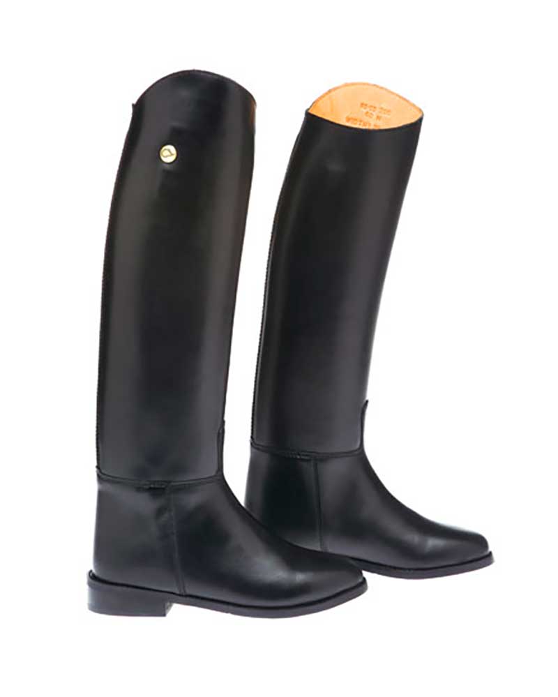 Bottes classiques noires en cuir pour l'équitation Lisa - Lexhis