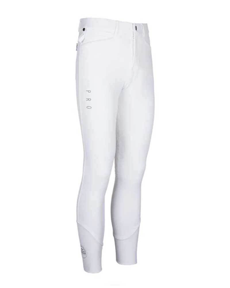 White competition breeches (knee grip) for men Battal - HV Polo