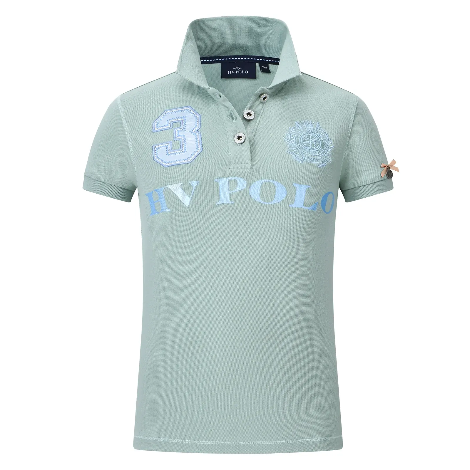 Polo azul aguamarina para niña Favouritas EQ - HV Polo