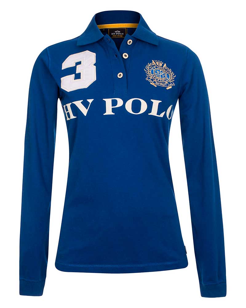 Long-sleeve royal blue polo - Favouritas - HV Polo