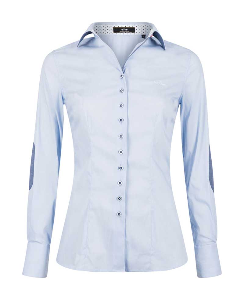 Chemise casual à manches longues bleu clair pour femme Anastasia - HV Polo
