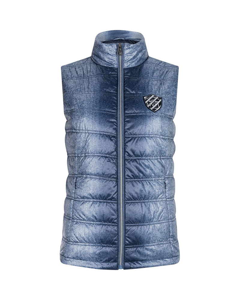 Navy blue and white padded vest for women - Hilden - HV Polo