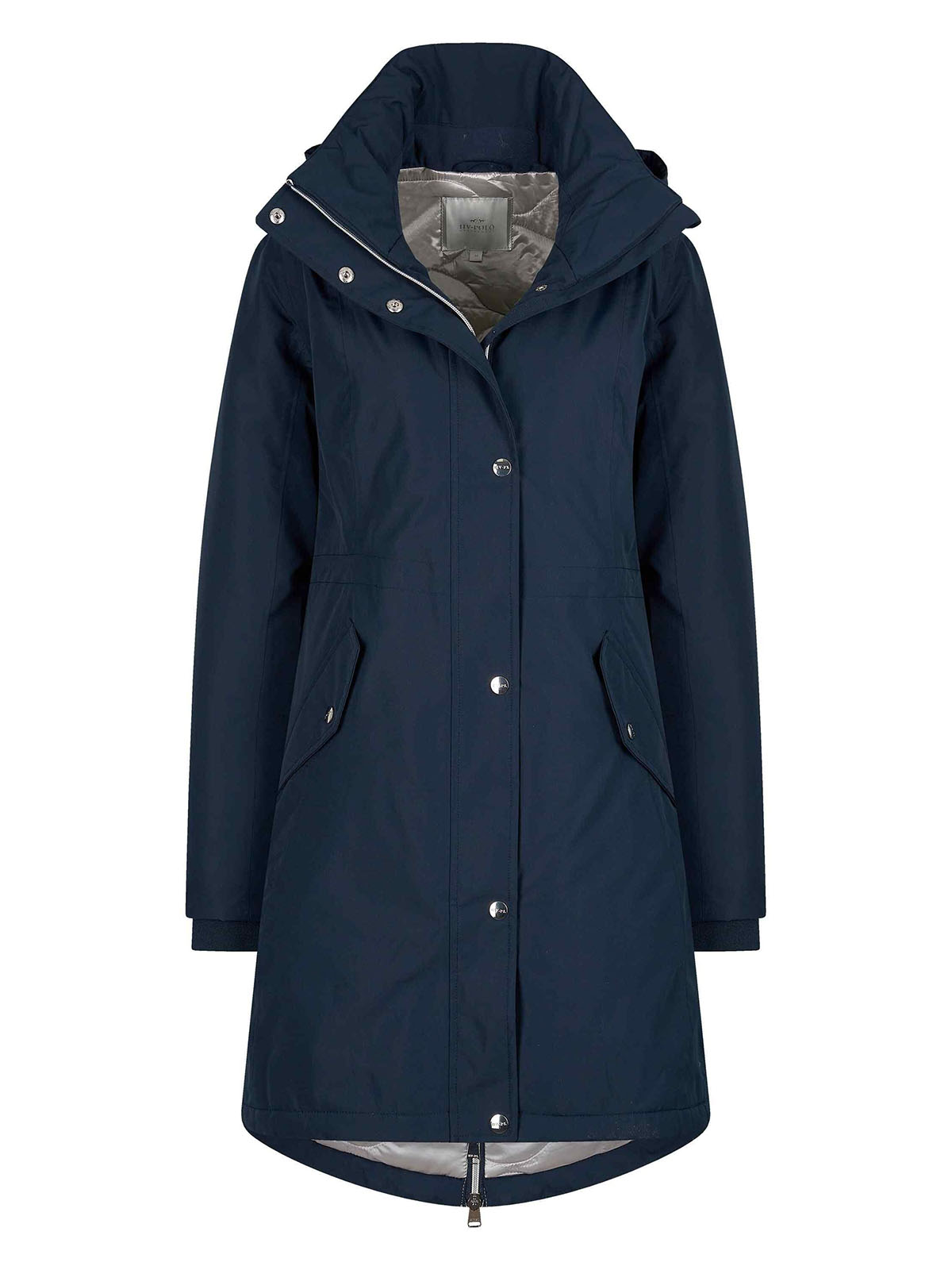 Veste Parka avec capuche en bleu marine pour femme-HV Polo
