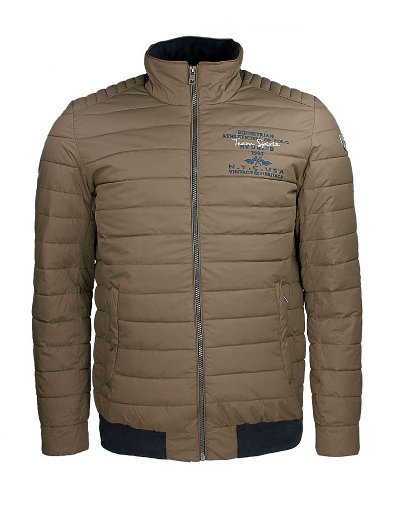 Abrigo acolchado marrón oscuro para hombre - Gillam - HV Polo
