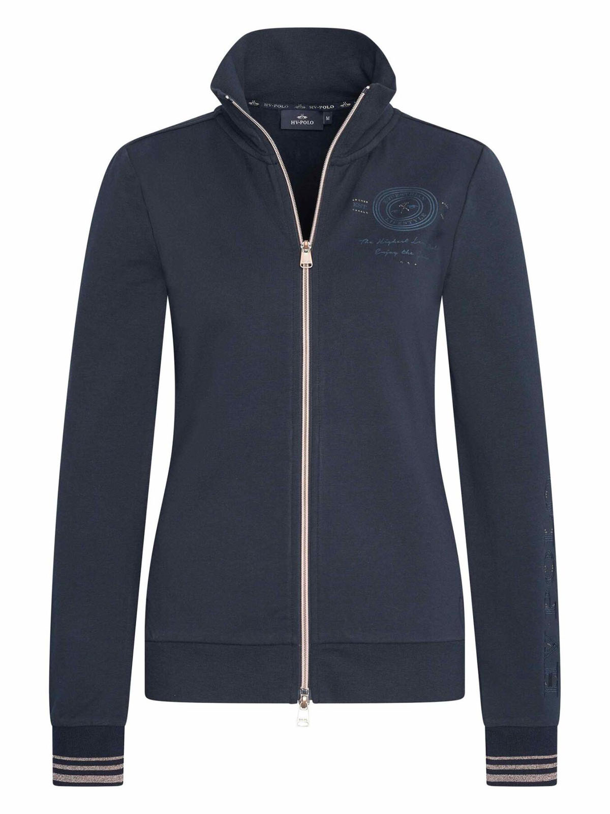 Veste bleu marine avec doublure polaire interior sans capuche pour femme - Gina-HV Polo