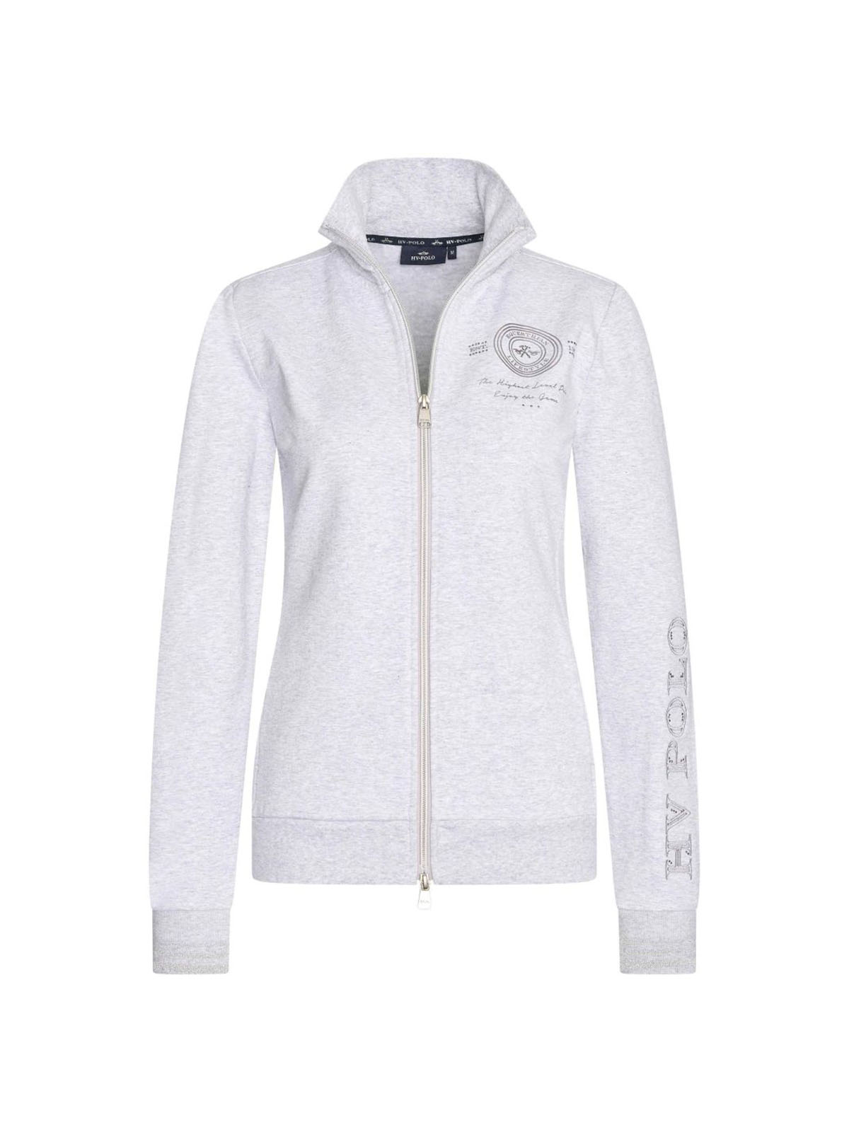 Women’s Light Grey Jacket with Fleece Lining, No Hood – Gina – HV POLO
