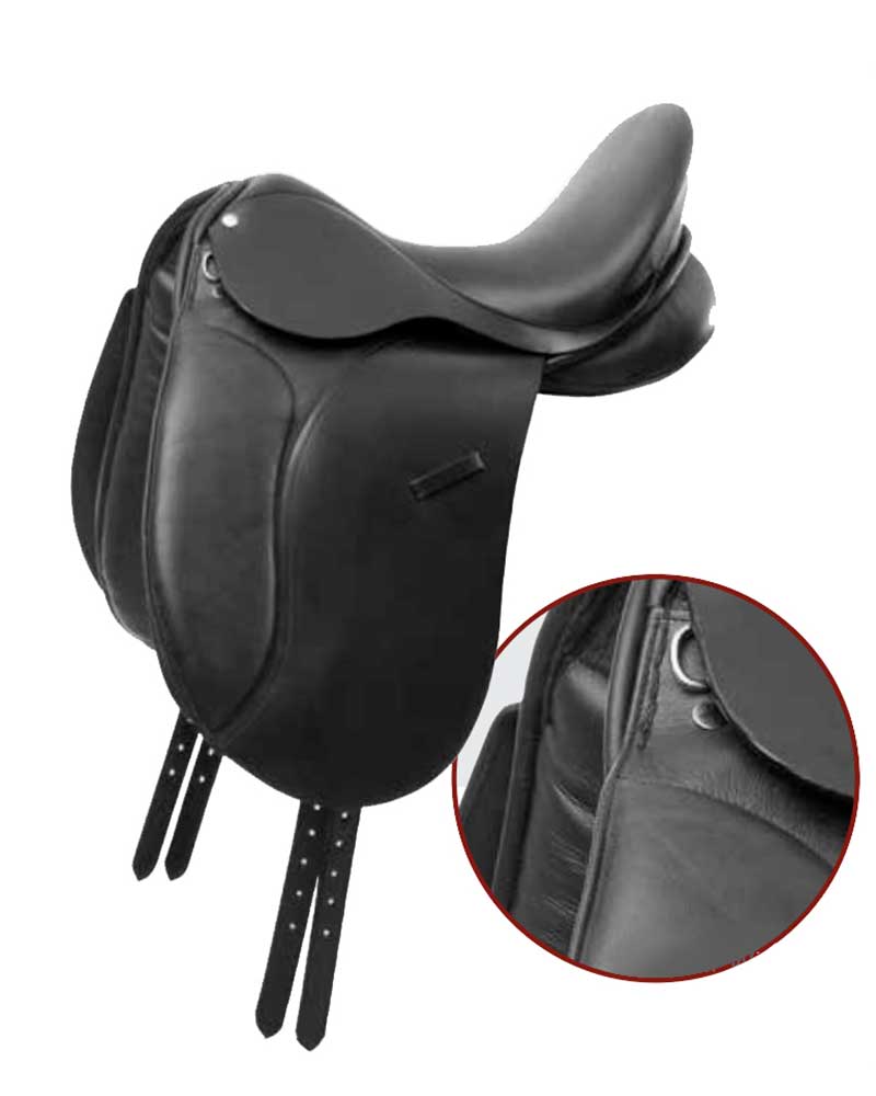 Brown leather jumping saddle - Omega - Marjoman (copia) (copia) (copia)