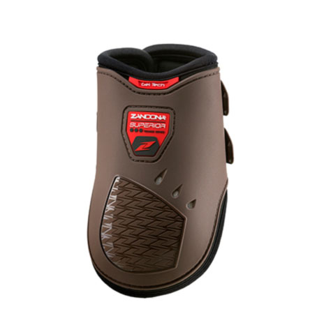 Lot de 2 protections postérieures marron de saut modèle air tendon - Zandona