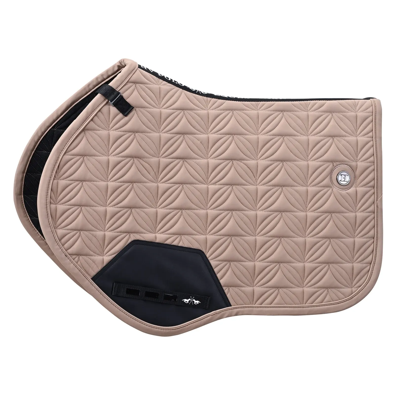 Light brown jumping saddle pad HVPElisa GP - HV Polo