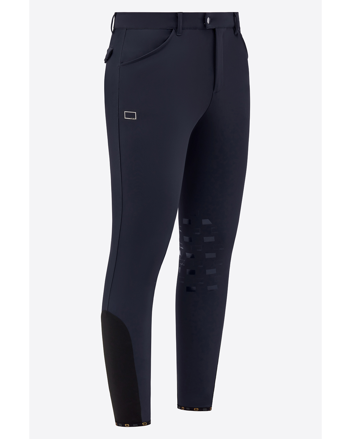 Navy blue horse riding pants (knee grip) for men - RG