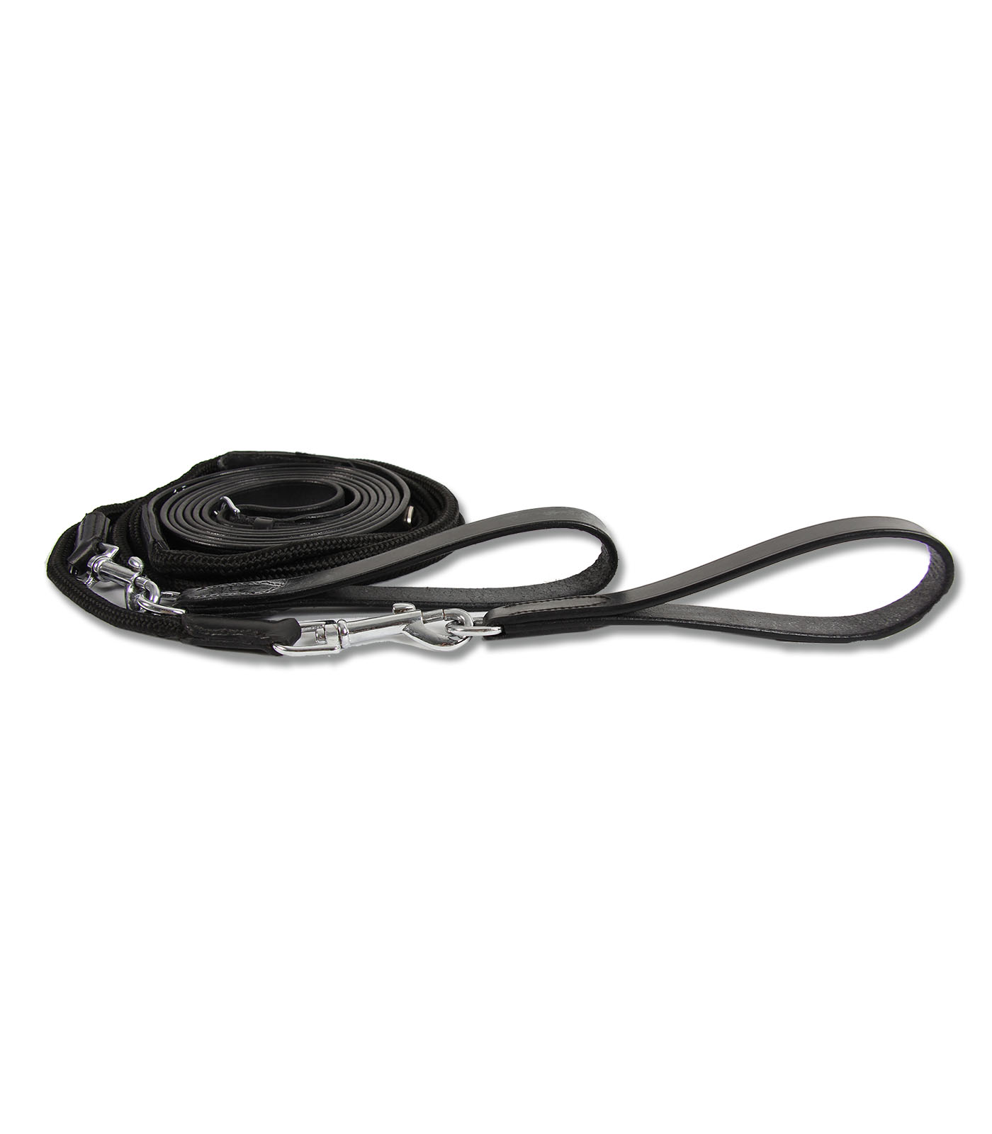 Dark brown web grip 19mm reins for horses by Premiere