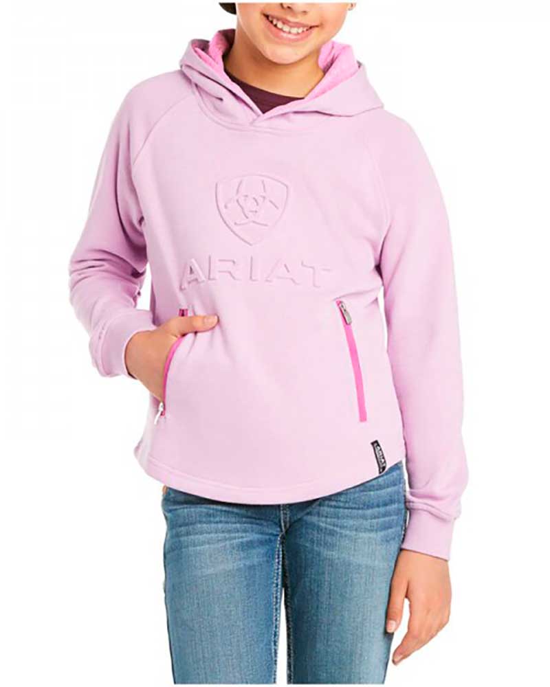 Sweat rosita avec logo 3d, poches et capuche pour fille - Ariat