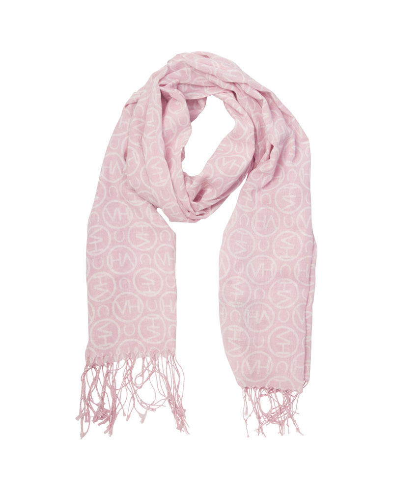 Light pink scarf with HV print – HV Polo