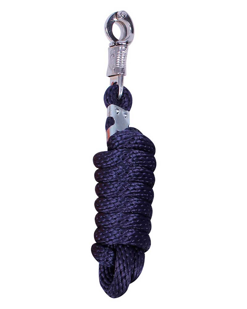 2-meter navy lead rope with panic snap - QHP