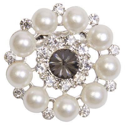 Plastron pin with pearls and rhinestones – Imperial Riding