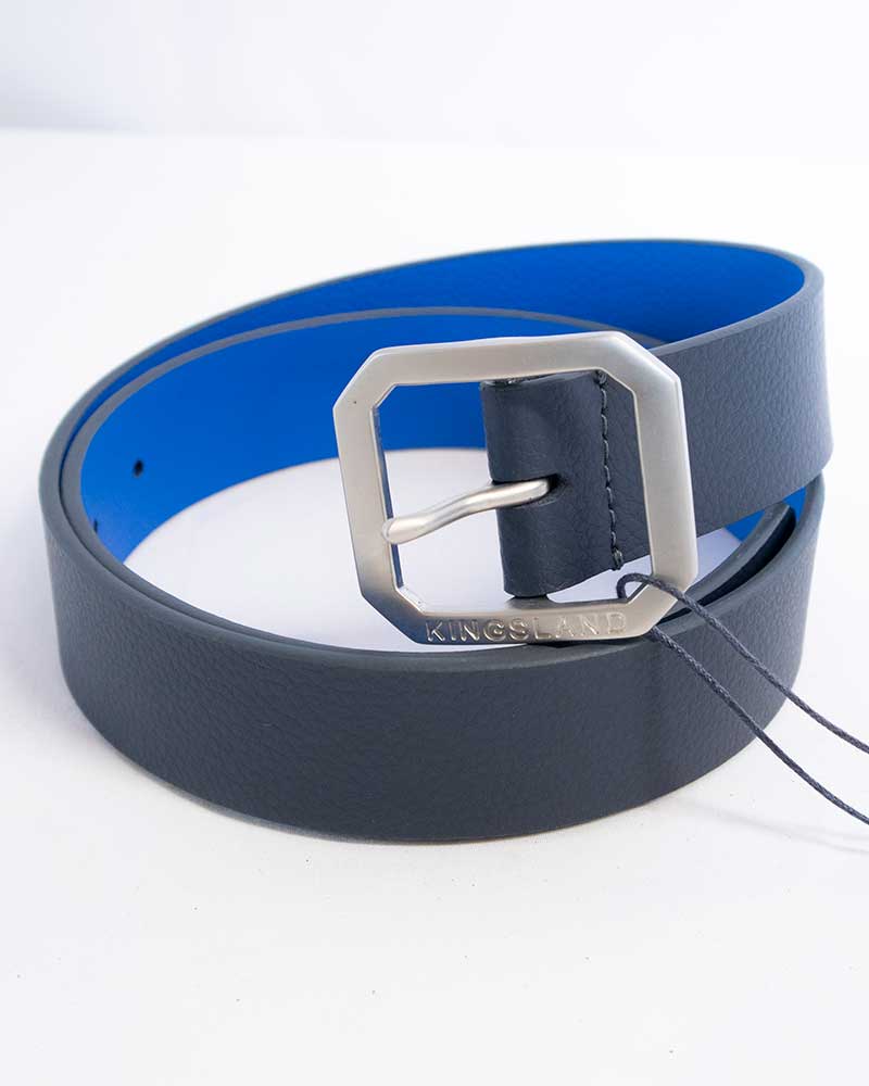 Cinturón reversible azul marino y azul eléctrico - Kingsland