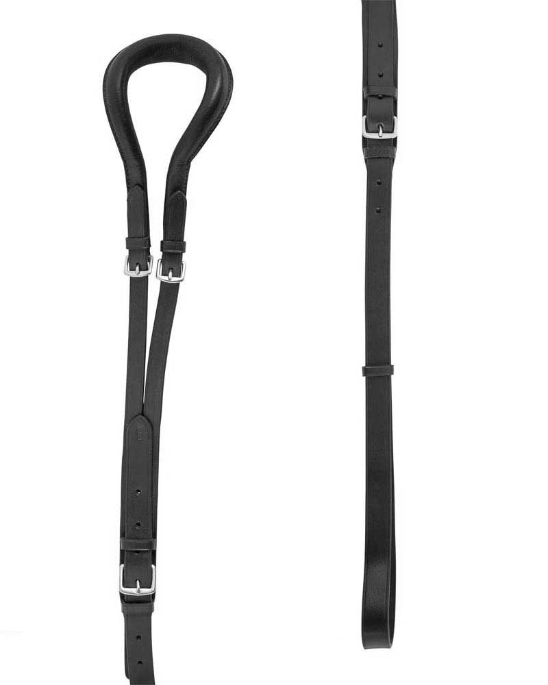 Black leather crupper for pony - Premiere