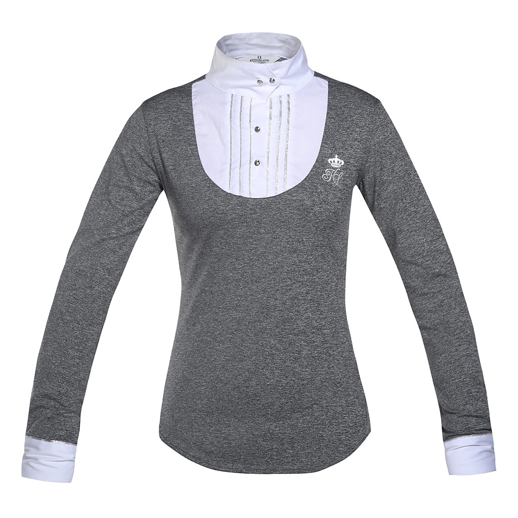 Polo de competición Color gris oscuro para mujer Belli - Kingsland