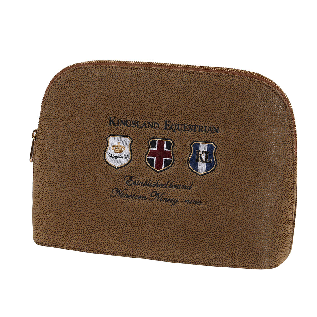 Brown toiletry bag – unisex and junior – Beeford model by Kingsland