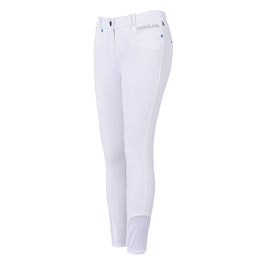 White breeches with knee grip for woman – Kessi model by Kingsland