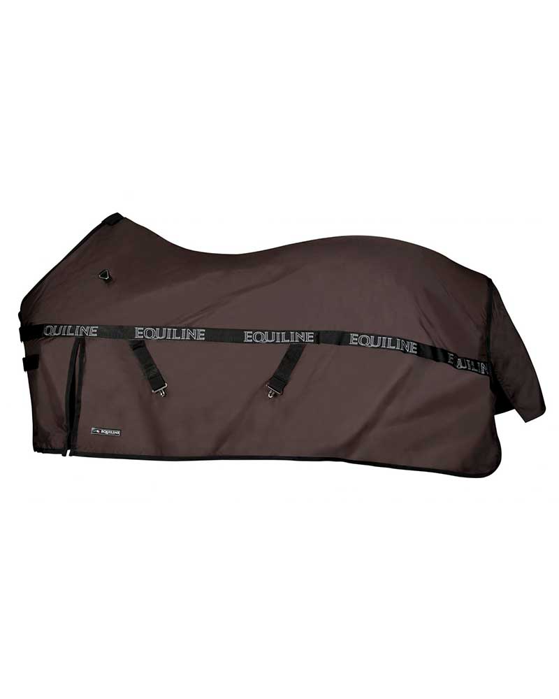 Manta impermeable para exterior marrón oscuro (400g) para caballo - Clint - Equiline