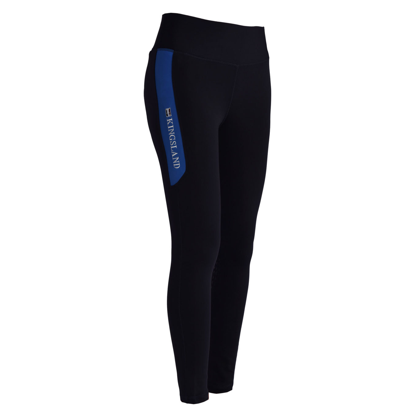 Navy blue compression riding tights with knee grip for woman – Karina model by Kingsland