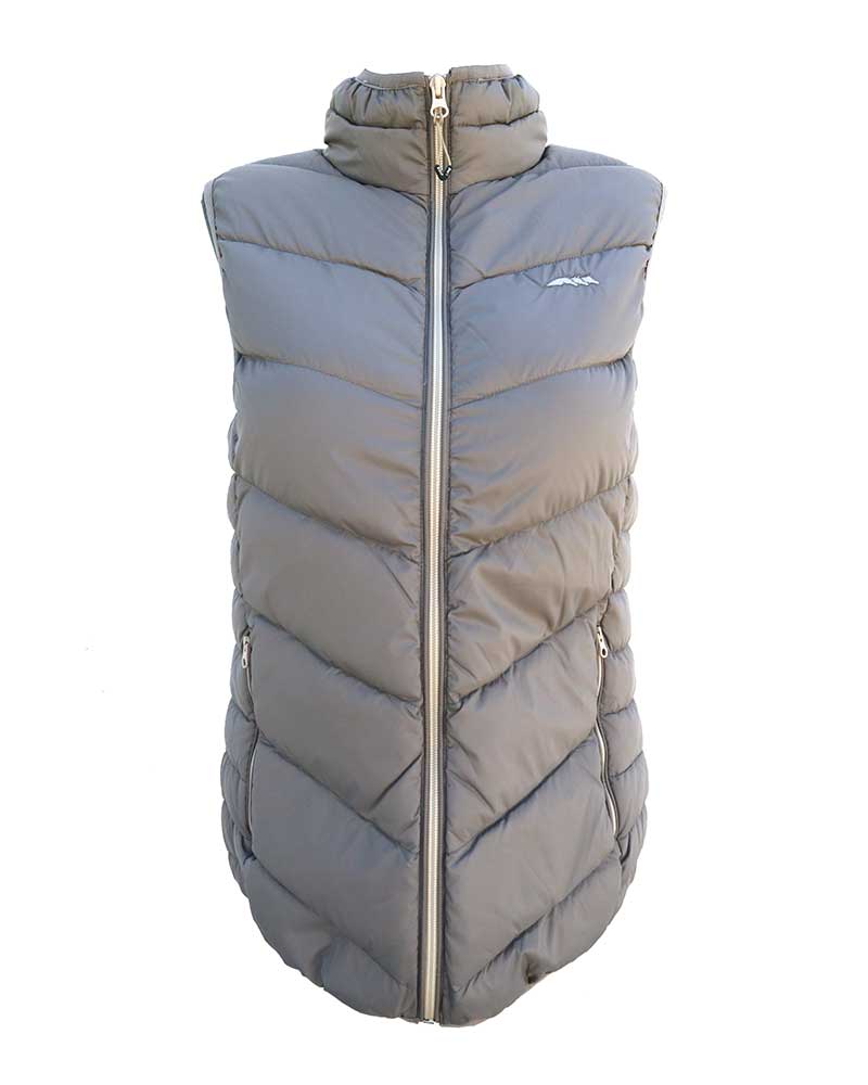 Women’s beige padded down vest – Jose – Equiline