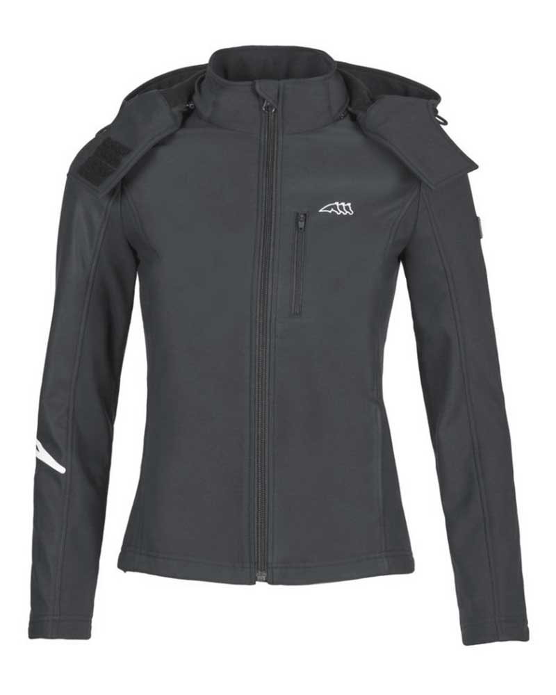 Veste softshell gris foncé avec capuche pour femme - Sandy - Equiline