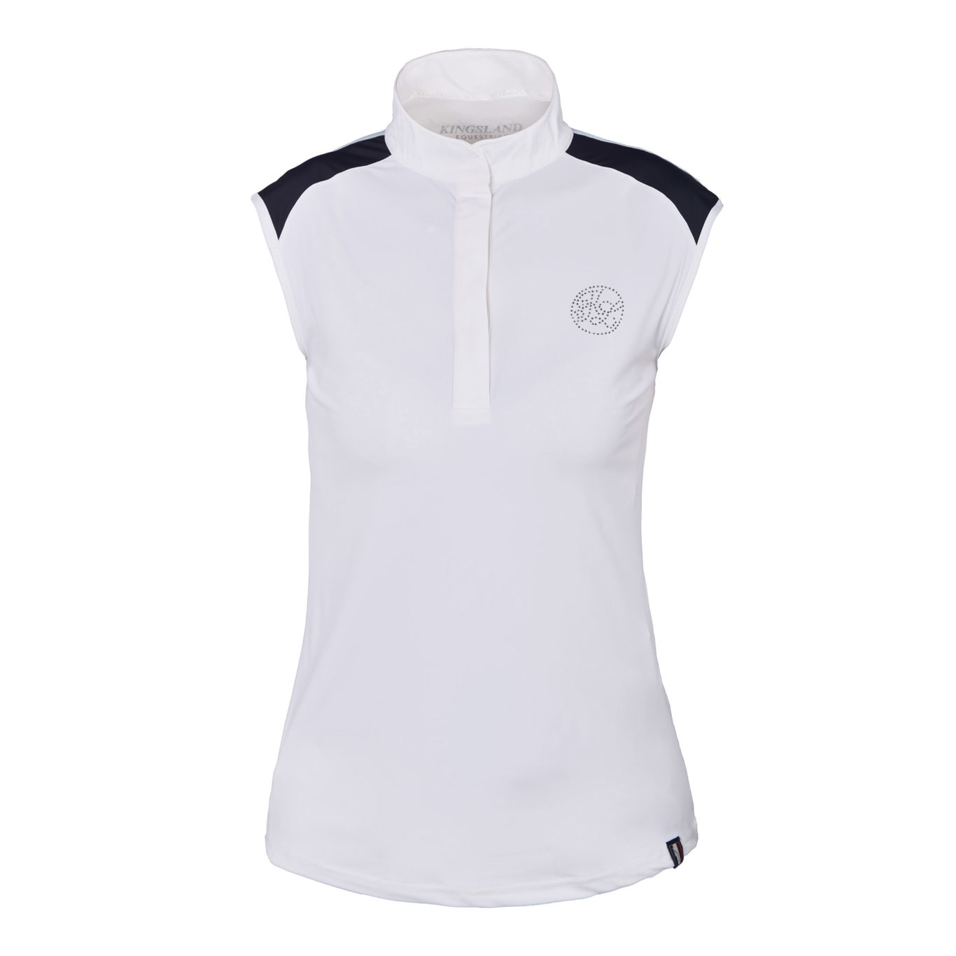 White competition polo for woman – Kelso model by Kingsland