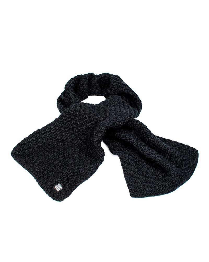 Bufanda negra de tricot - Virginia - Equiline