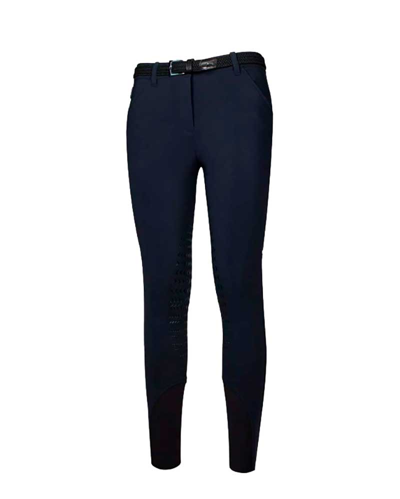 Pantalones de invierno azul marino (grip rodilla) para mujer - Brandy - Equiline
