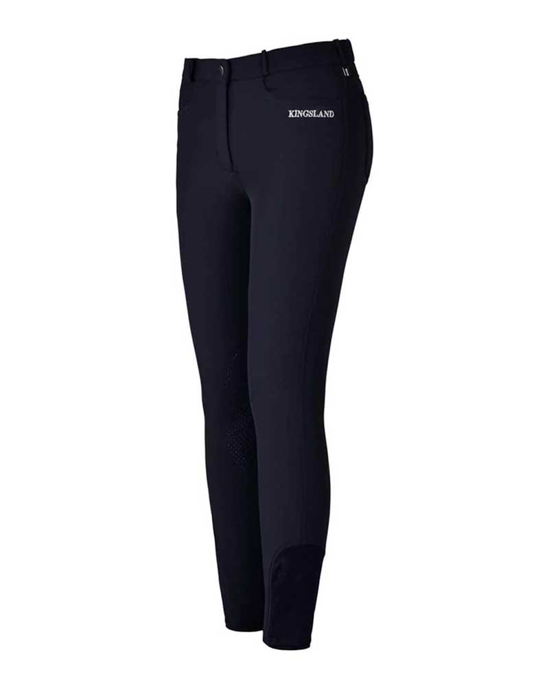 Navy Winter Riding Pants with Knee Grip for Girls - Kate - Kingsland