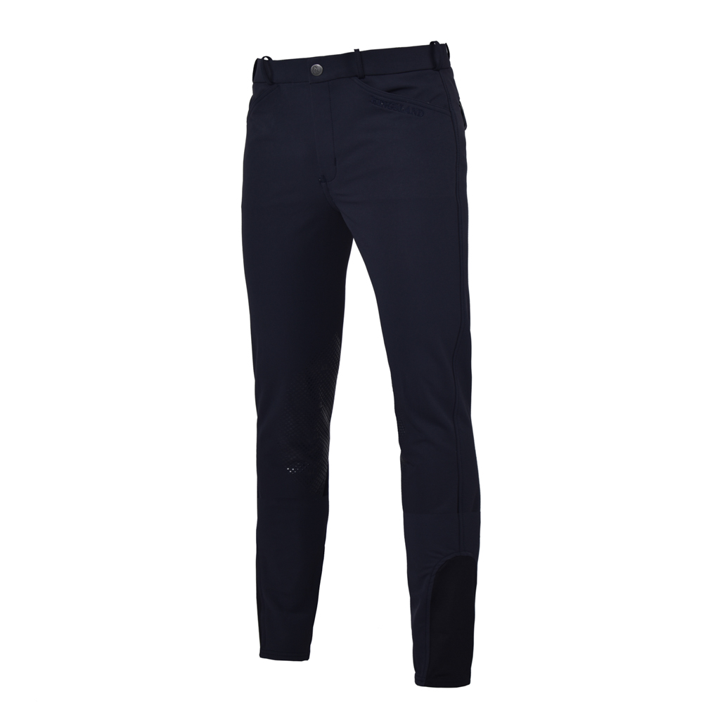 Navy blue riding breeches for man (knee grip) – Kenton model by Kingsland