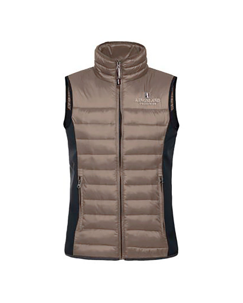 Gilet matelassé marron clair et bleu marine unisexe Edición limitada - Kingsland