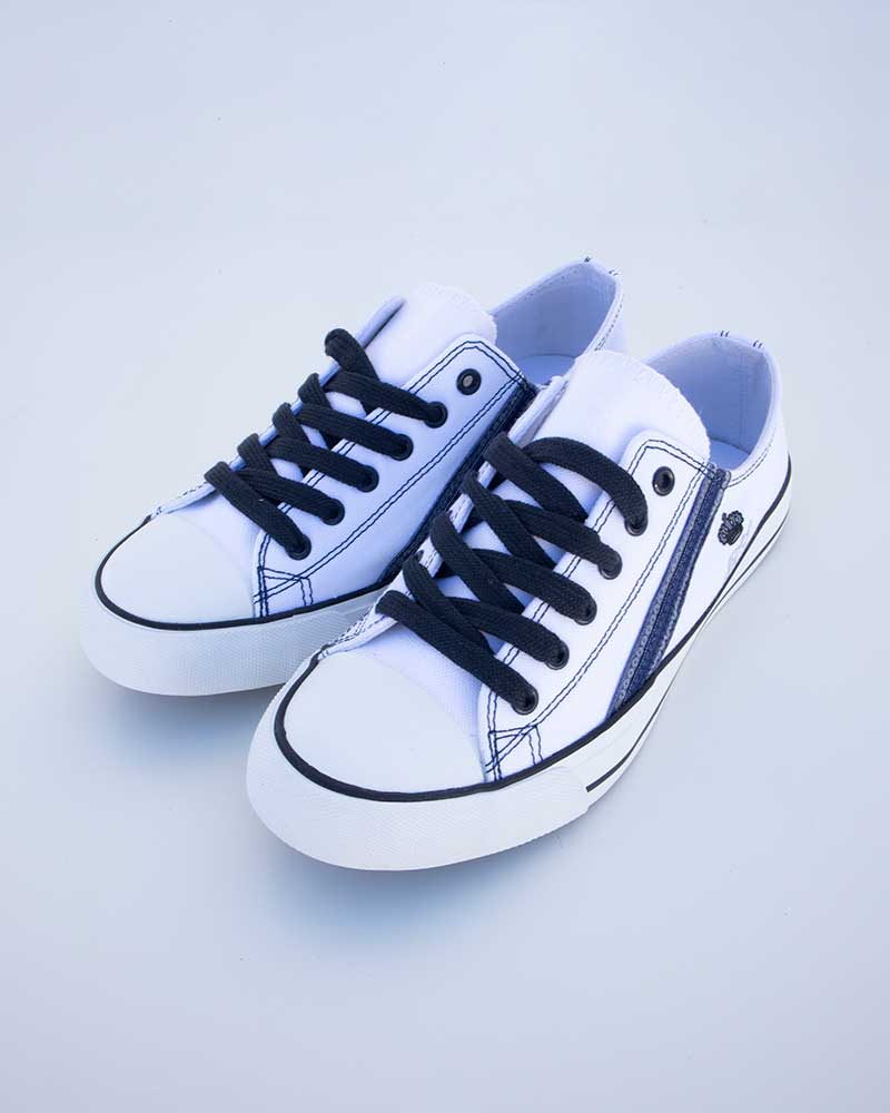 White sneakers with sequins and embroidery – Gomeisa – Kingsland