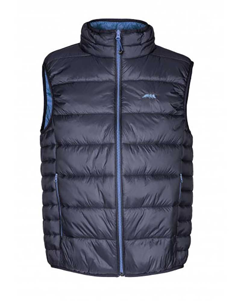 Men’s navy blue and dark blue padded vest – Jason – Equiline