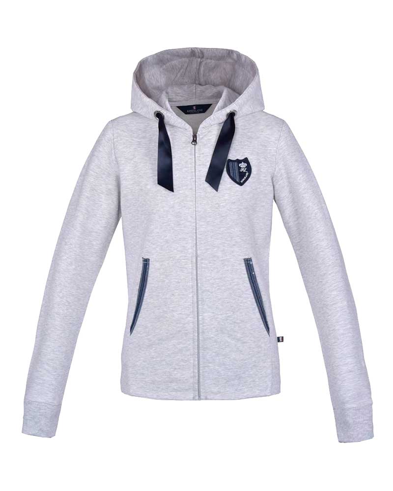Women’s light grey zip hoodie – Maia – Kingsland