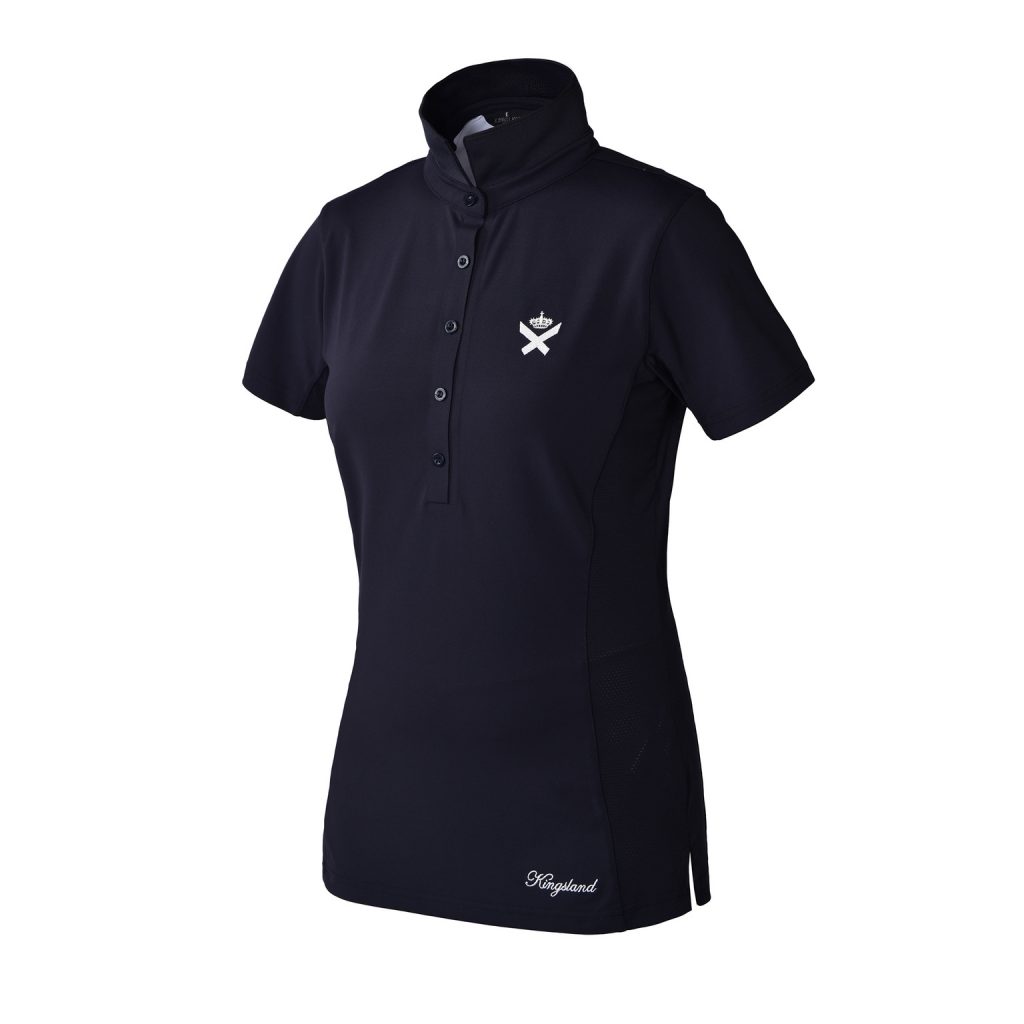 Navy blue technical polo for women – Harmony model – Kingsland