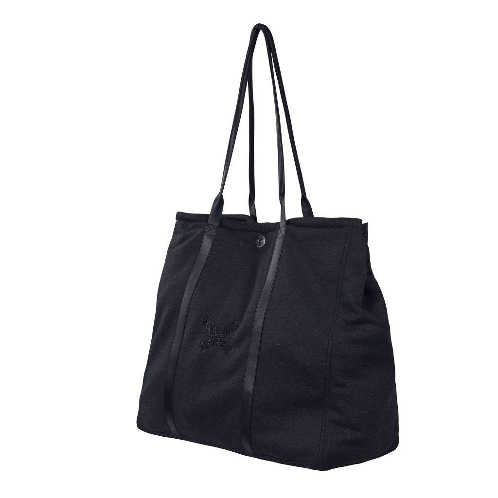 Grand sac gris foncé brillant à paillettes pour femme modèle Lavalle Jersey - Kingsland Dressage