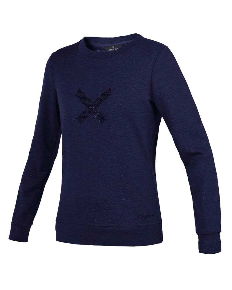 Navy Blue Sweatshirt (Shimmer Fabric) for Women – Olavarria Model – Kingsland Dressage