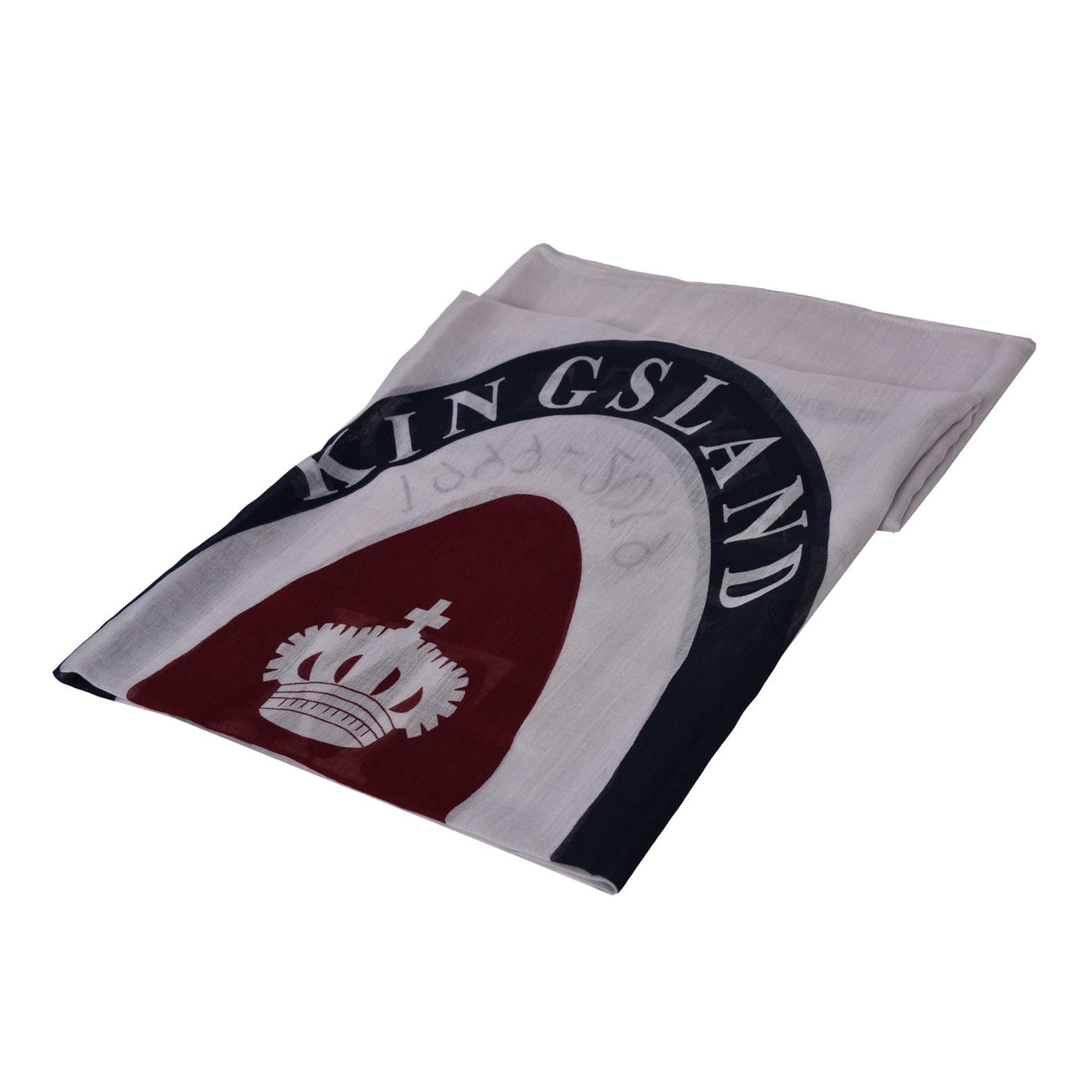 Pañuelo fino gris, azul marino y burdeos unisex Xixona - Kingsland