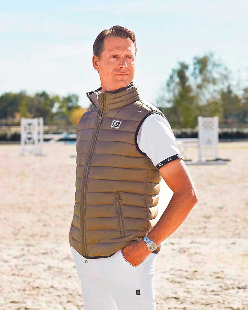 Chaleco acolchado beige unisex - Muro - Kingsland
