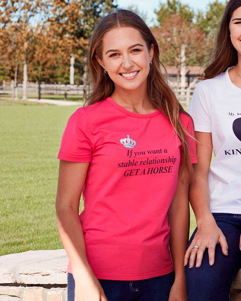 T-shirt à manches courtes fuchsia pour femme Ibiza - Kingsland