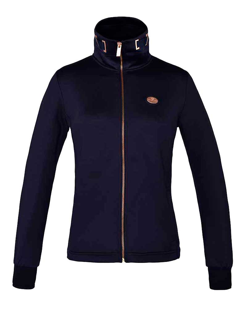 Chaqueta de entrenamiento azul marino con cuello alto para mujer - Tarifa - Kingsland