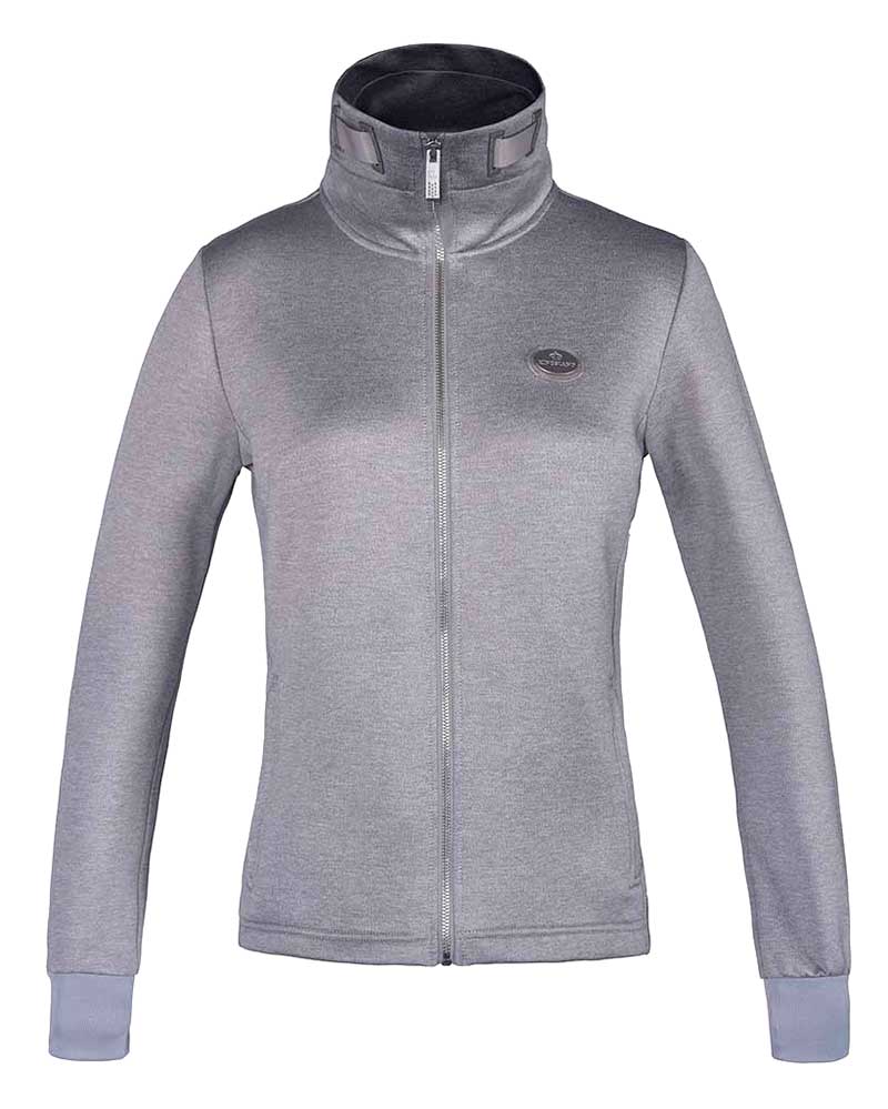 Chaqueta de entrenamiento gris claro con cuello alto para mujer - Tarifa - Kingsland
