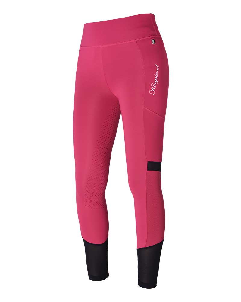 Leggings fucsias avec ceinture large (grip à fond intégral) pour femme Karina - Kingsland