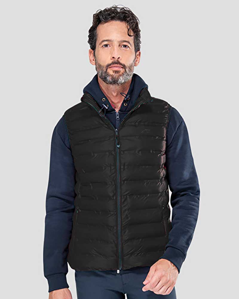 Chaleco acolchado negro para hombre - Moqui - Equiline