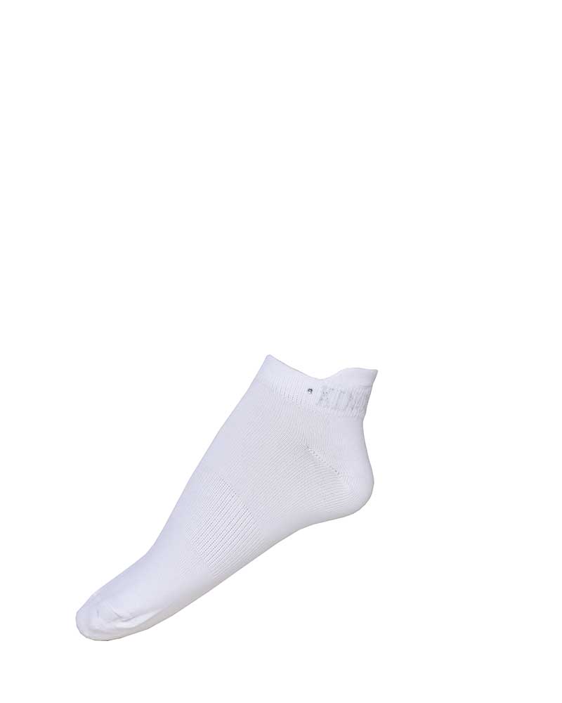 Women’s White Ankle Socks with Rhinestones – Aiglun – Kingsland