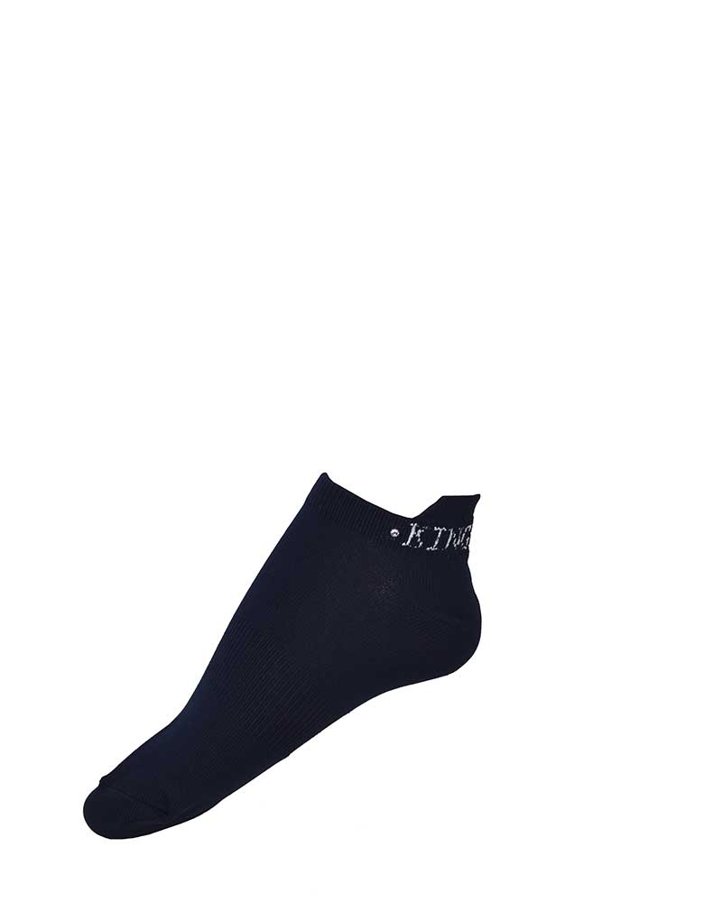 Socquettes bleu marine à strass pour femme Aiglun - Kingsland