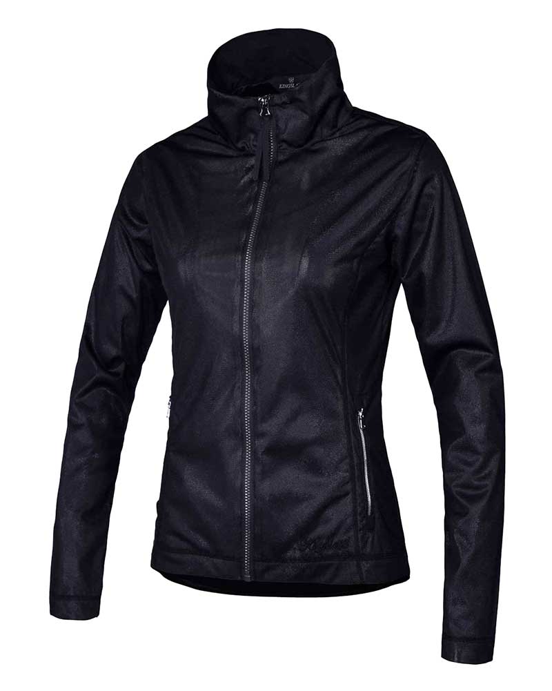 Black shiny windbreaker for woman – Manaus – Kingsland Dressage